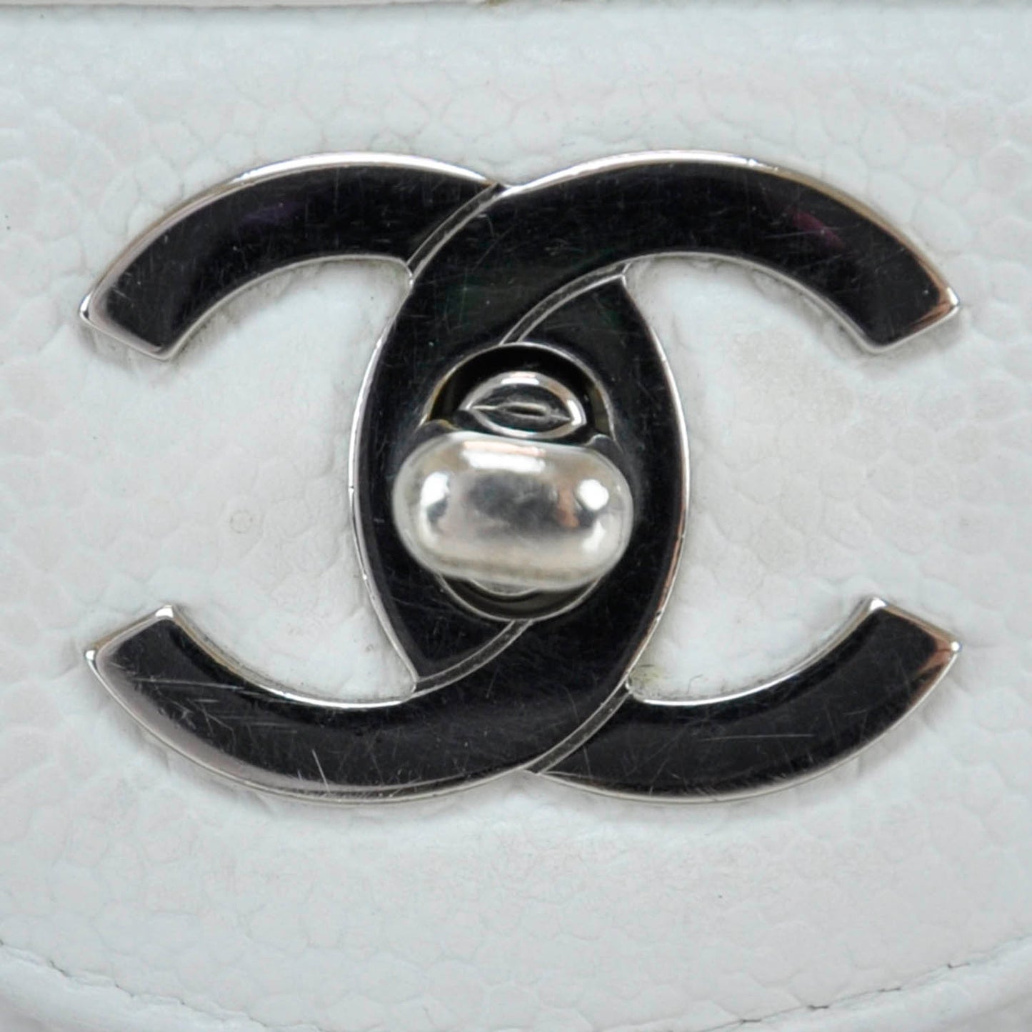 Caviar Jumbo Flap White