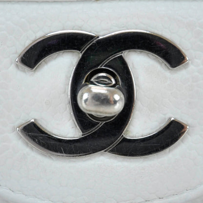 Chanel Caviar Jumbo Flap White 7 of 12