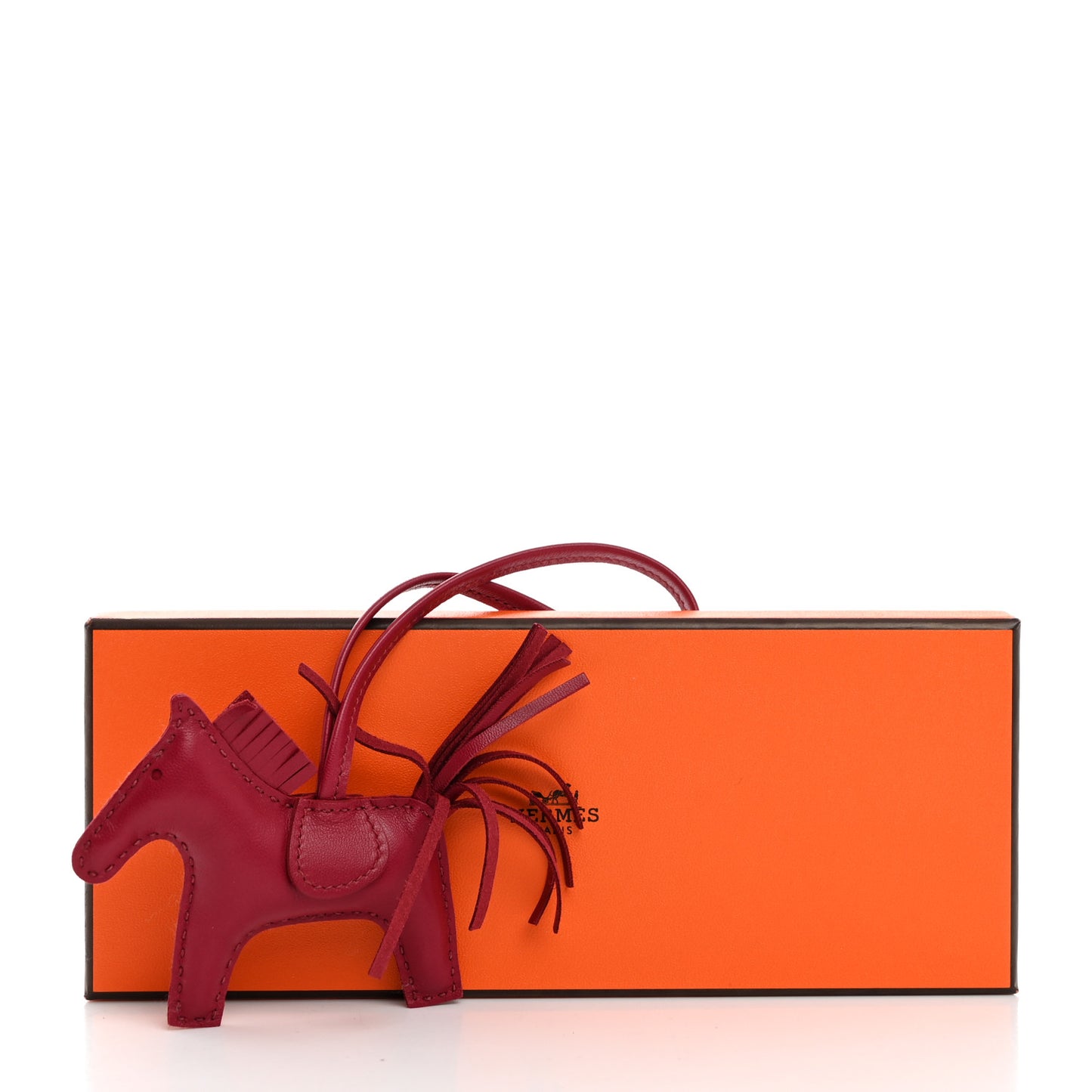 Milo Lambskin Grigri Rodeo Horse Bag Charm PM Rubis