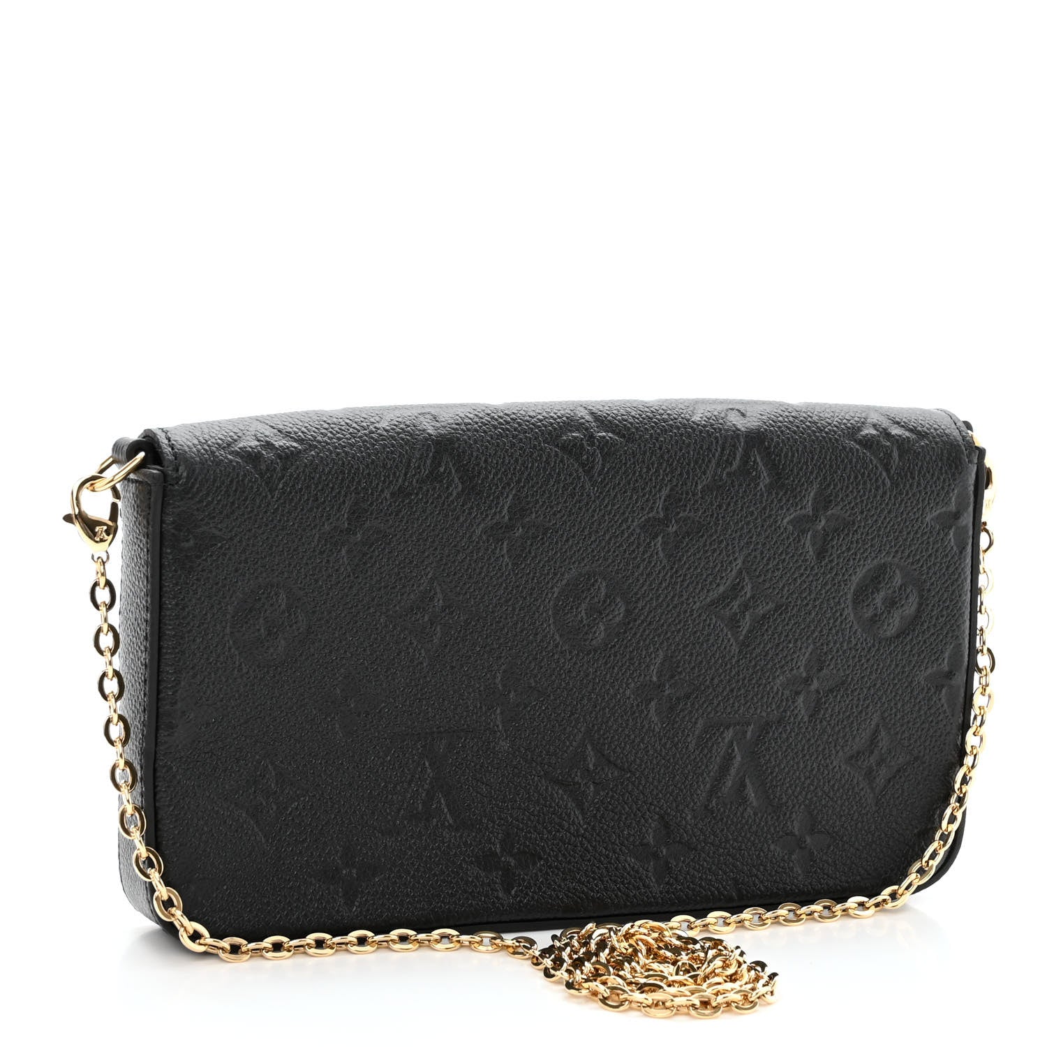 Louis Vuitton Empreinte Pochette Felicie Chain Wallet Black 4 of 10