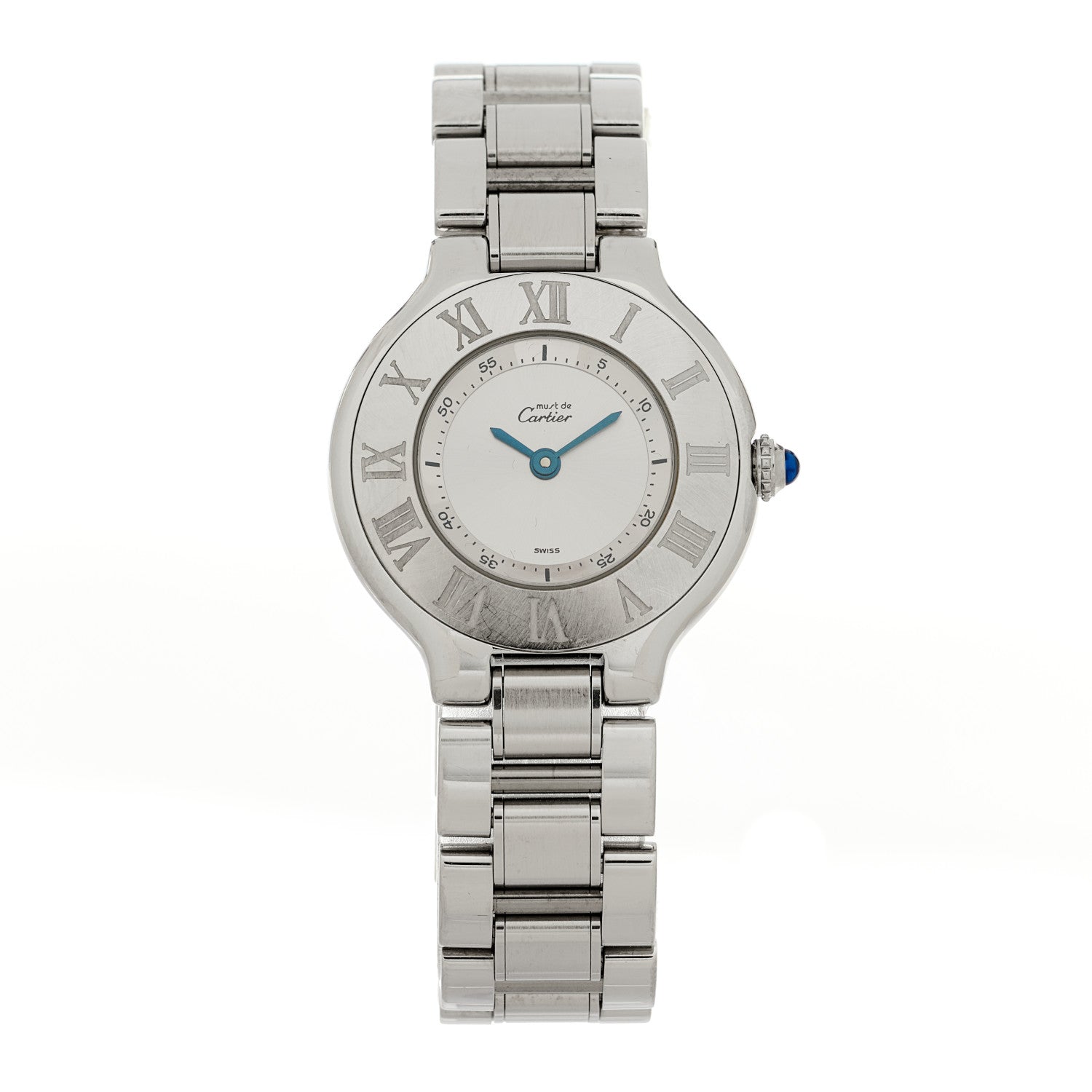 Cartier Stainless Steel 28mm Must De 21 Quartz Watch 1 of 4