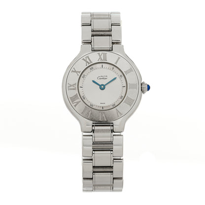 Cartier Stainless Steel 28mm Must De 21 Quartz Watch 1 of 4