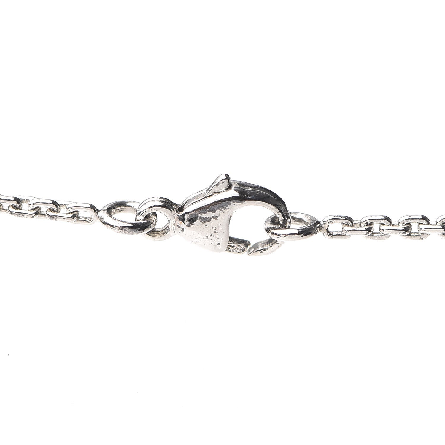 Louis Vuitton Sterling Silver Lockit Necklace 4 of 5