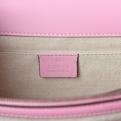 Gucci Calfskin Bamboo Web Embroidered Medium Dionysus Top Handle Bag Pink 6 of 9