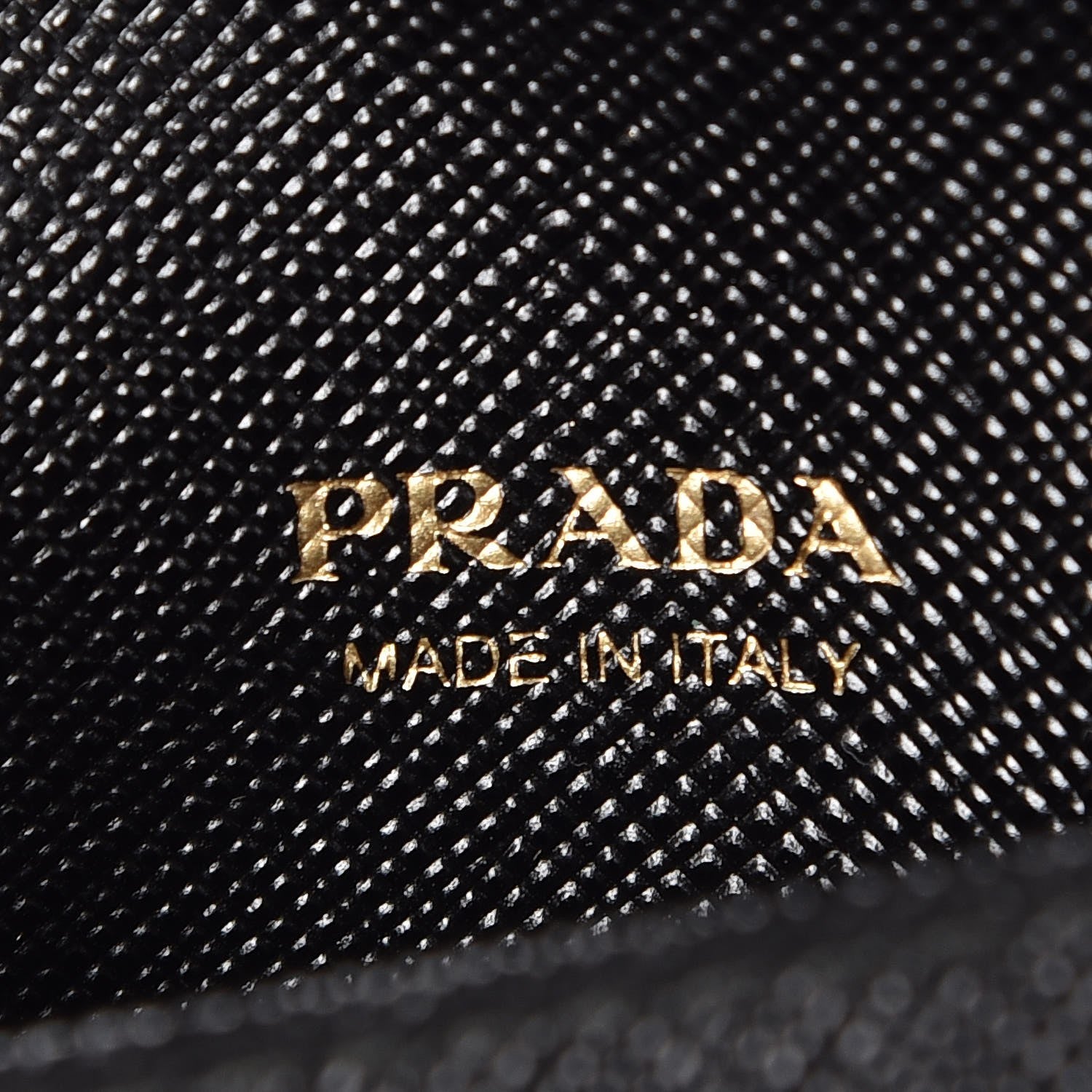 Prada Saffiano Metal Flap Wallet Black 6 of 8