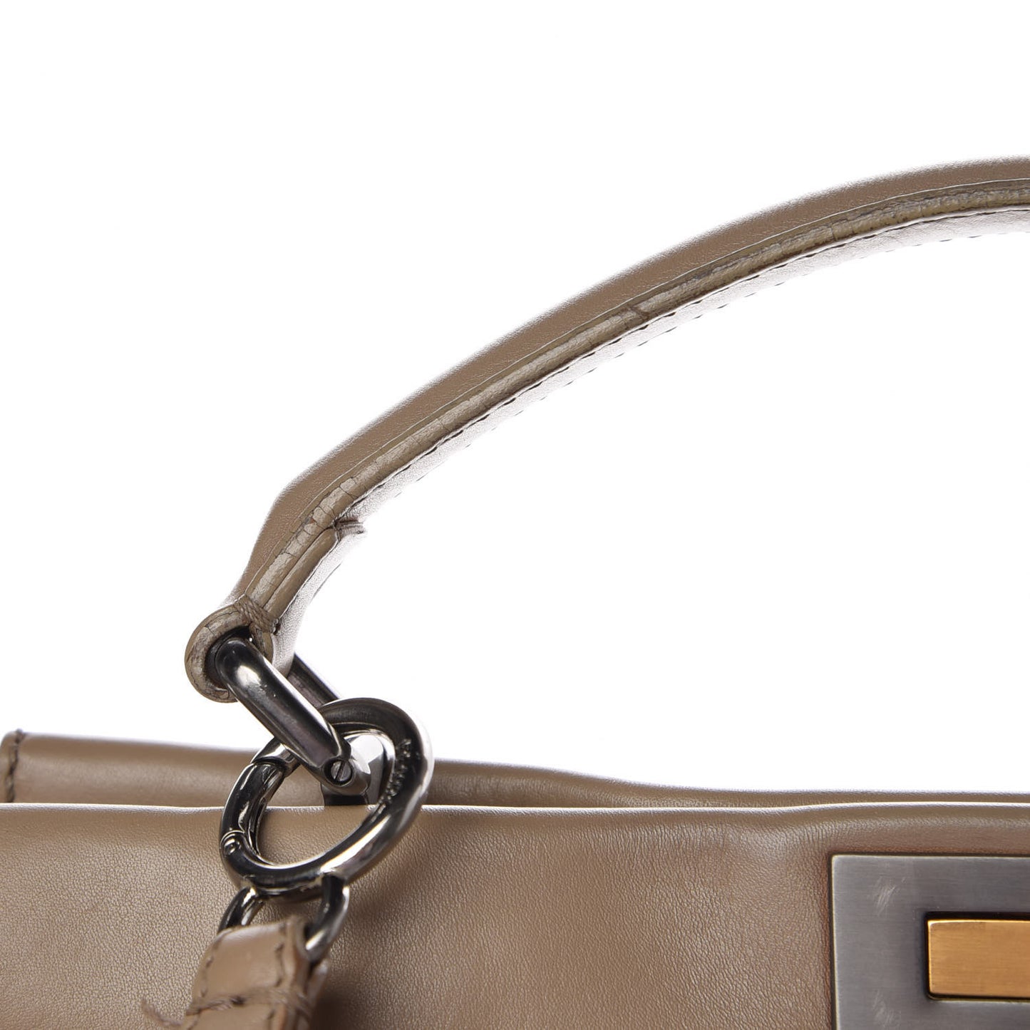 Vitello Saddle Ayers Large Peekaboo Iconic Satchel Argilla Saddle