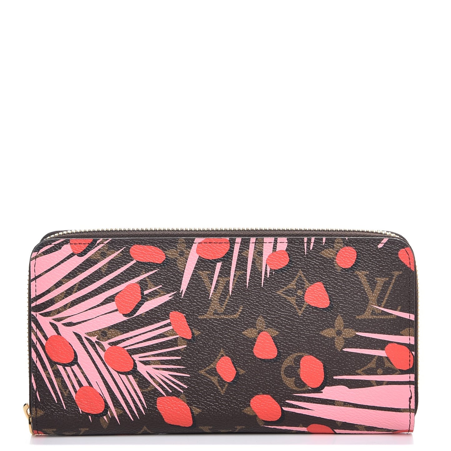 Monogram Jungle Dots Zippy Wallet Sugar Pink Poppy