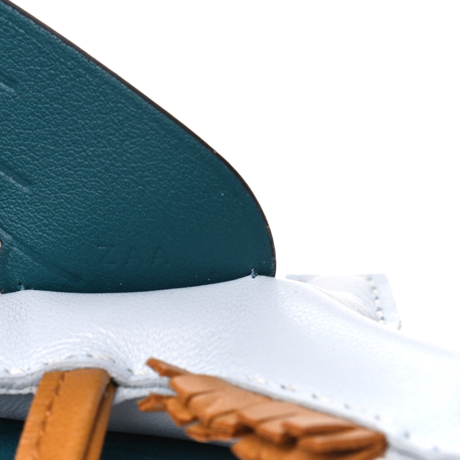 Hermes Milo Lambskin Grigri Rodeo Pegase Horse Bag Charm PM Bleu Brume Sesame Vert Bosphore 4 of 4