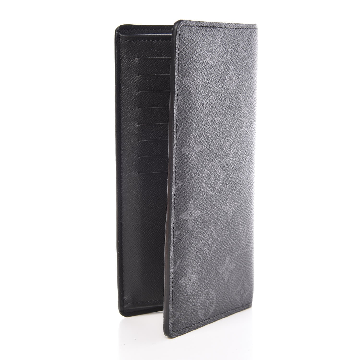 Louis Vuitton Monogram Eclipse Brazza Wallet 3 of 10