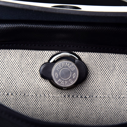 Hermes Toile H Berline Vache Hunter Herbag Zip PM 31 Black Ecru 6 of 8