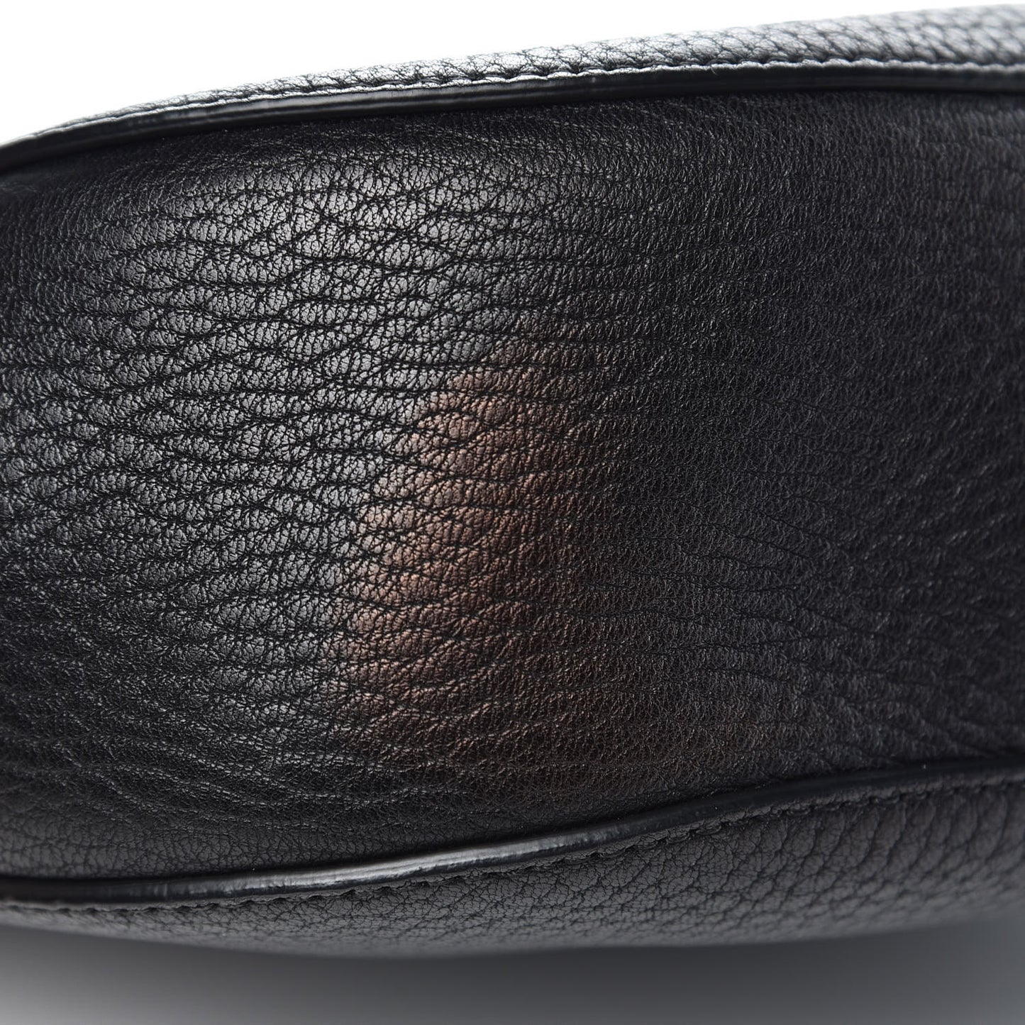 Grained Lambskin Drew Shoulder Bag Black