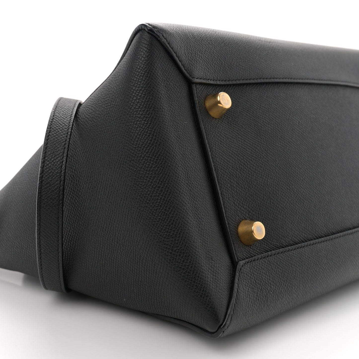 Grained Calfskin Mini Belt Bag Black
