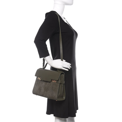 Delvaux Calf Hair MM Tempete Satchel Kaki 2 of 12