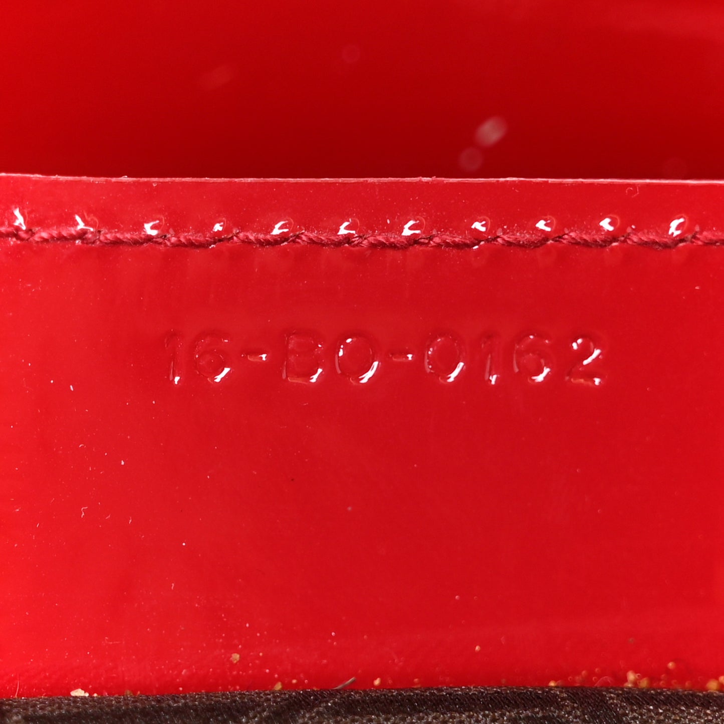 Patent Cannage Large Lady Dior Red