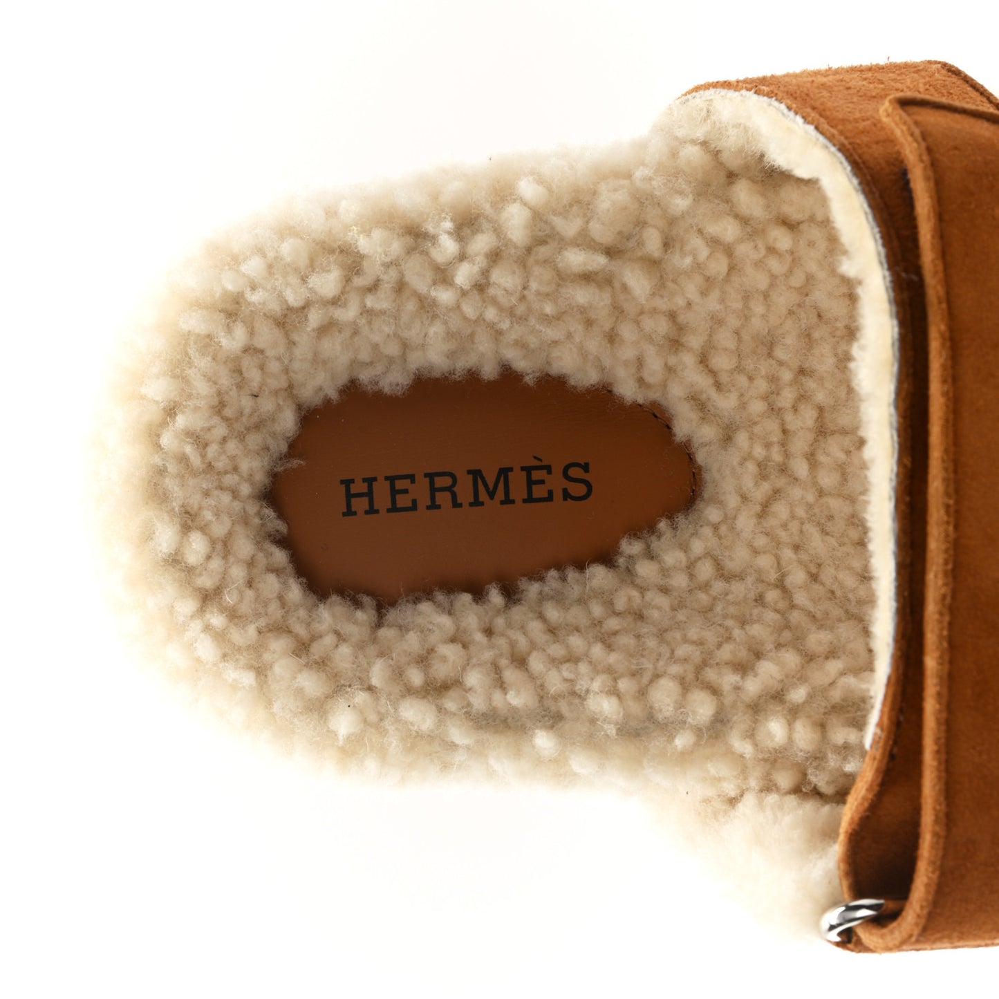 Suede Goatskin Woolskin Womens Chypre Sandals 36 Naturel Ecru