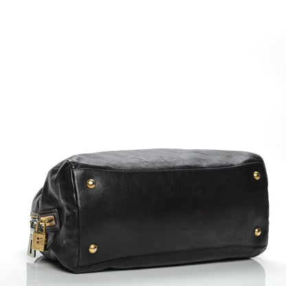 Prada Glace Calf Bowler Bag Militare 4 of 10