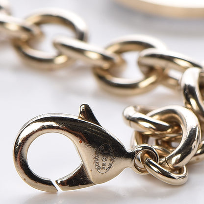 Chanel Crystal Logo Belt Black Gold 4 of 6