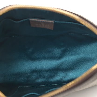Gucci GG Supreme Monogram Textured Dollar Calfskin Web Small Ophidia Dome Shoulder Bag Beige Ebony New Acero 5 of 13
