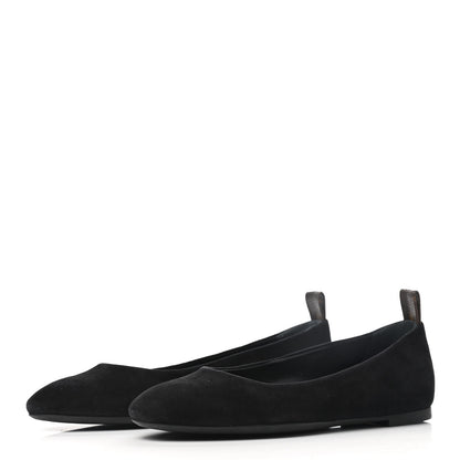 Louis Vuitton Suede Monogram Uniformes Ballet Flats 36 Black 3 of 8