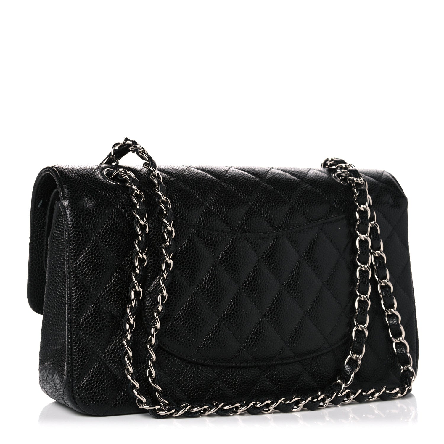 Chanel Caviar Quilted Medium Double Flap Black 3 of 10