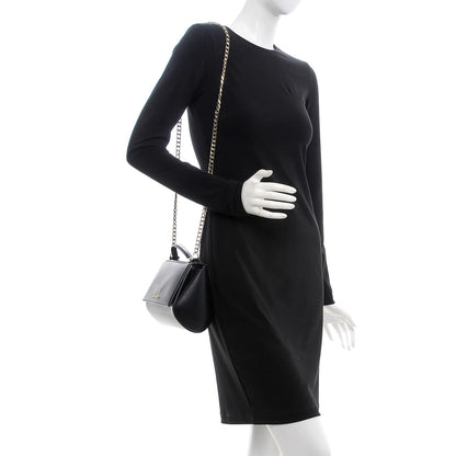 Givenchy Textured Calfskin Mini Pandora Box Chain Crossbody Bag Black 2 of 10