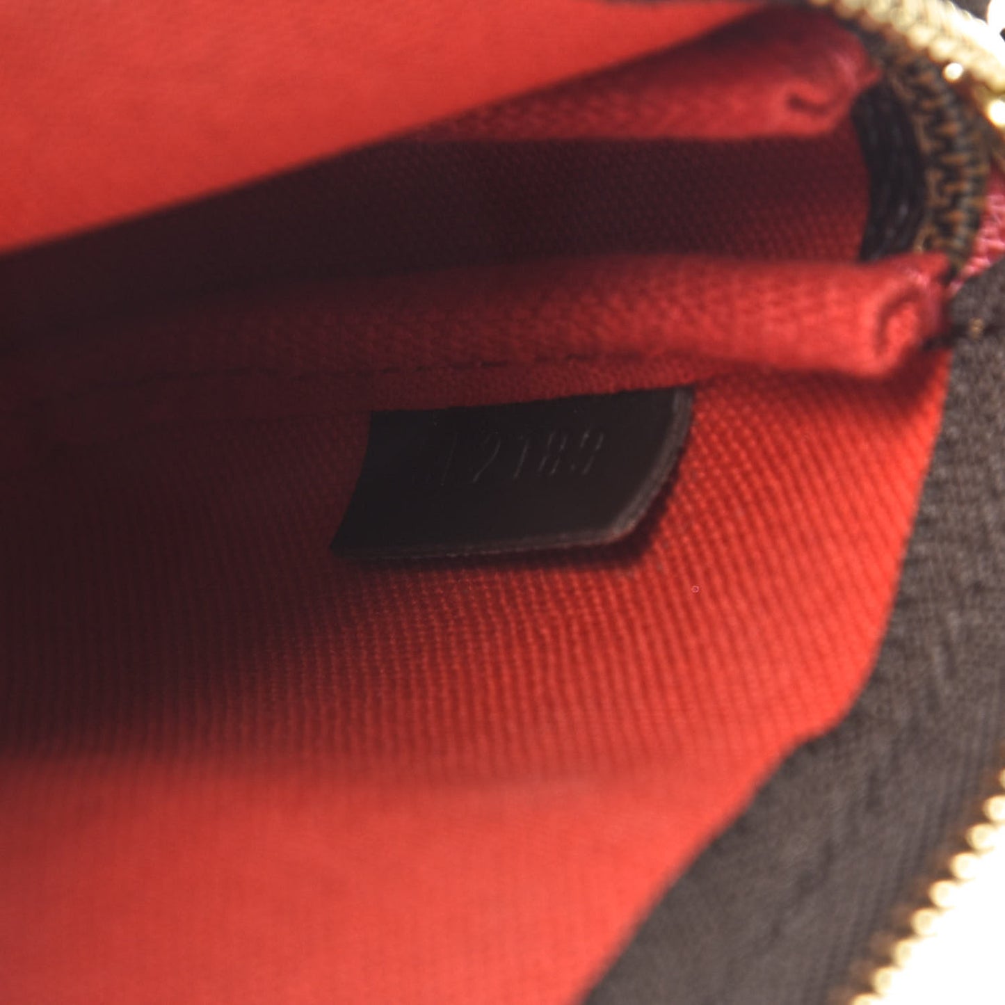 Damier Ebene 2019 Christmas Animation Mini Pochette Accessories Red