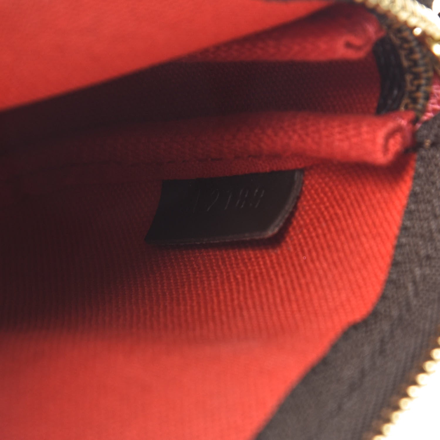 Louis Vuitton Damier Ebene 2019 Christmas Animation Mini Pochette Accessories Red 6 of 8