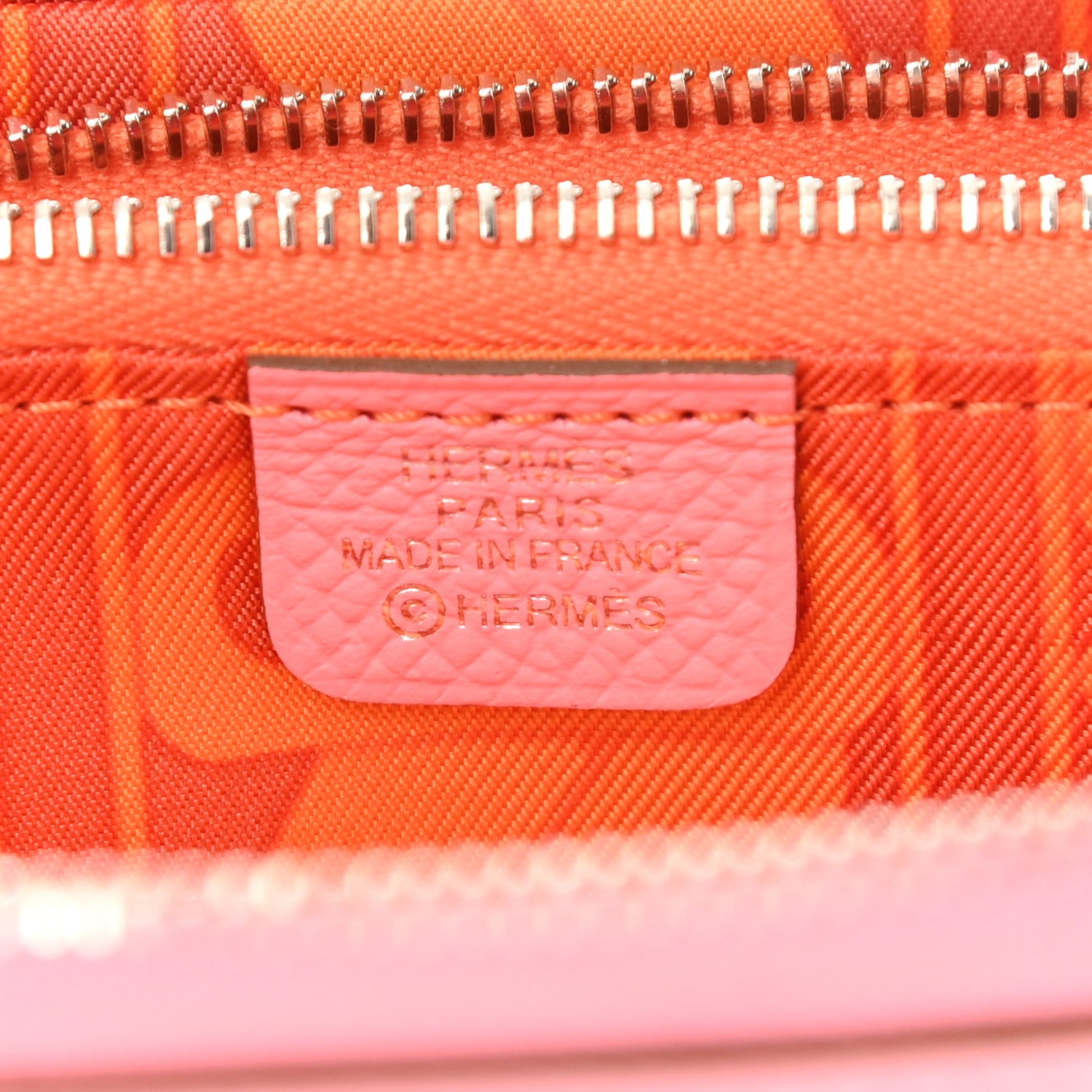 Hermes Epsom Silk'in Compact Wallet Rose Confetti 6 of 9