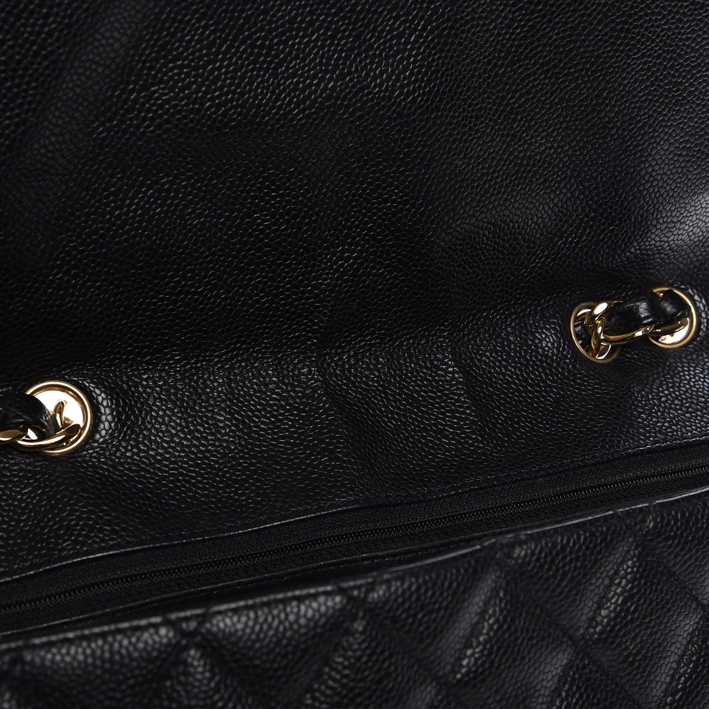Caviar Quilted Jumbo Single Flap Black