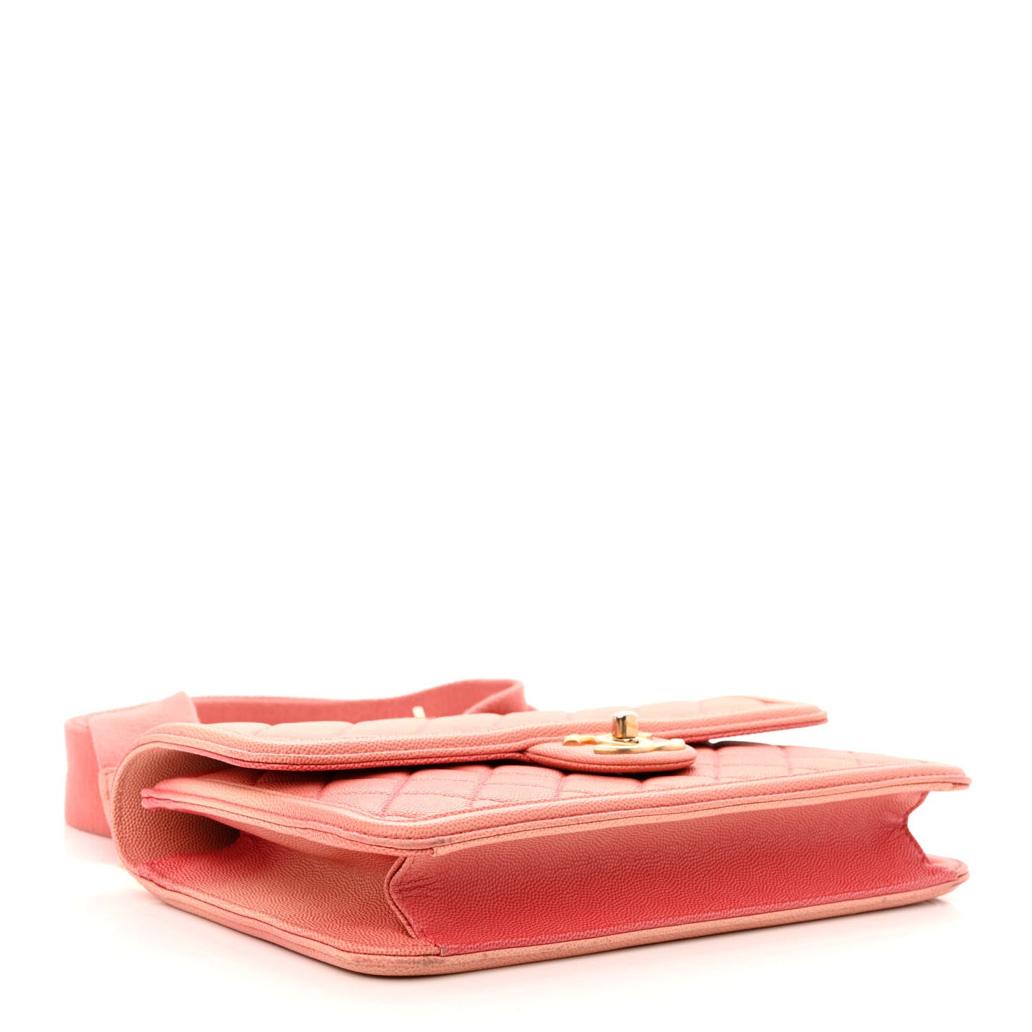 Chanel Caviar Quilted Medium Sunset On The Sea Flap Coral 4 of 10