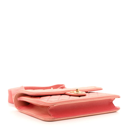 Chanel Caviar Quilted Medium Sunset On The Sea Flap Coral 4 of 10