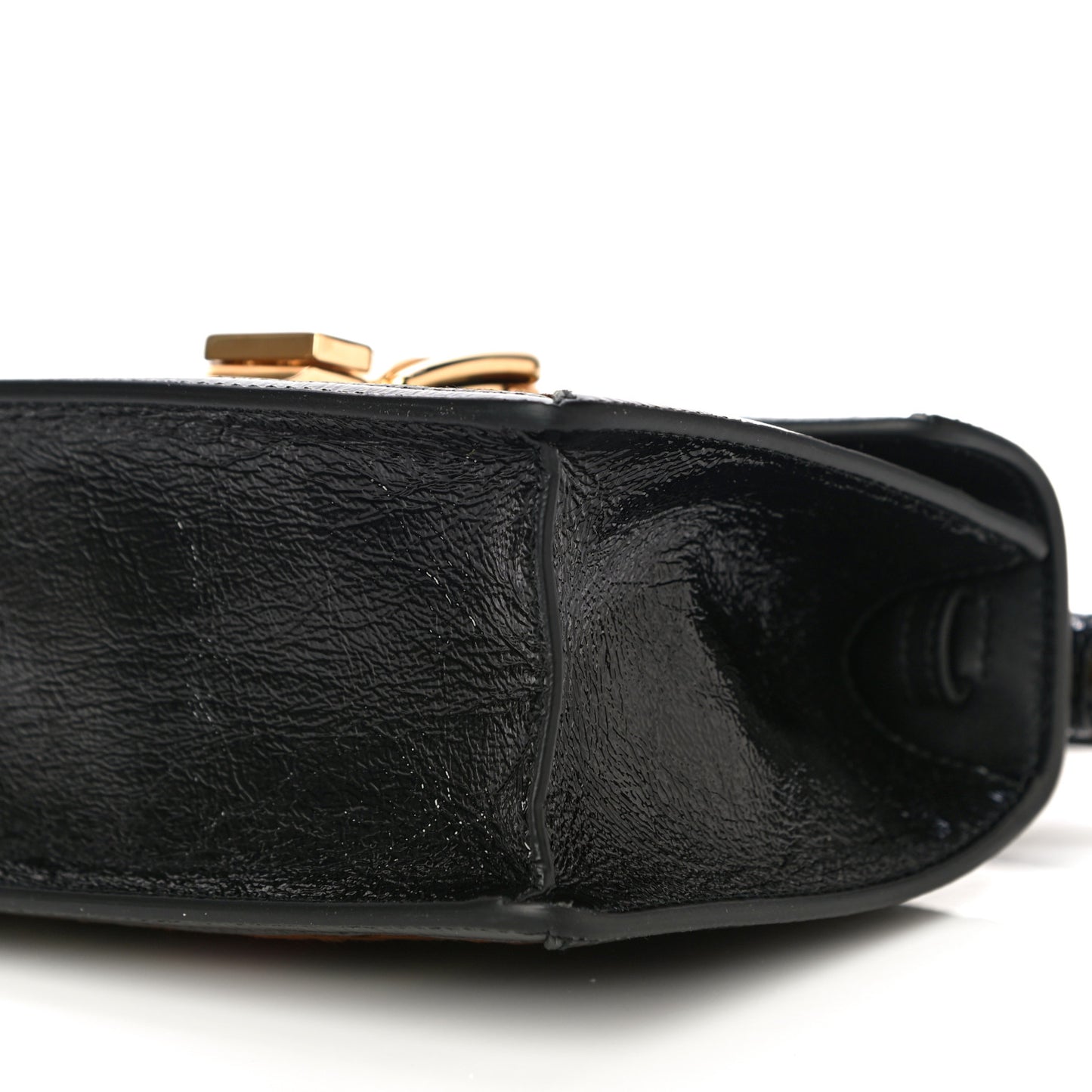 Velvet GG Monogram Web Mini Sylvie Top Handle Bag Brown Black Oro Vecchio