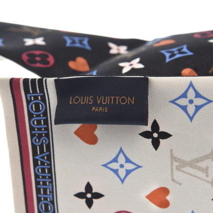 Louis Vuitton Silk Game On Bandeau Black White 2 of 3