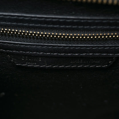 Celine Velluto Calfskin Mini Tri-Color Luggage Navy 8 of 10