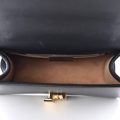 Gucci Calfskin Mini Sylvie Chain Shoulder Bag Black 4 of 4