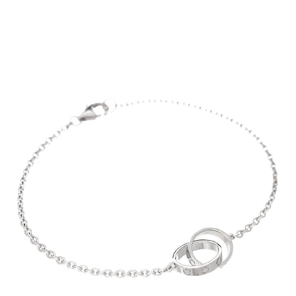 Cartier 18K White Gold Interlocking LOVE Bracelet 1 of 3