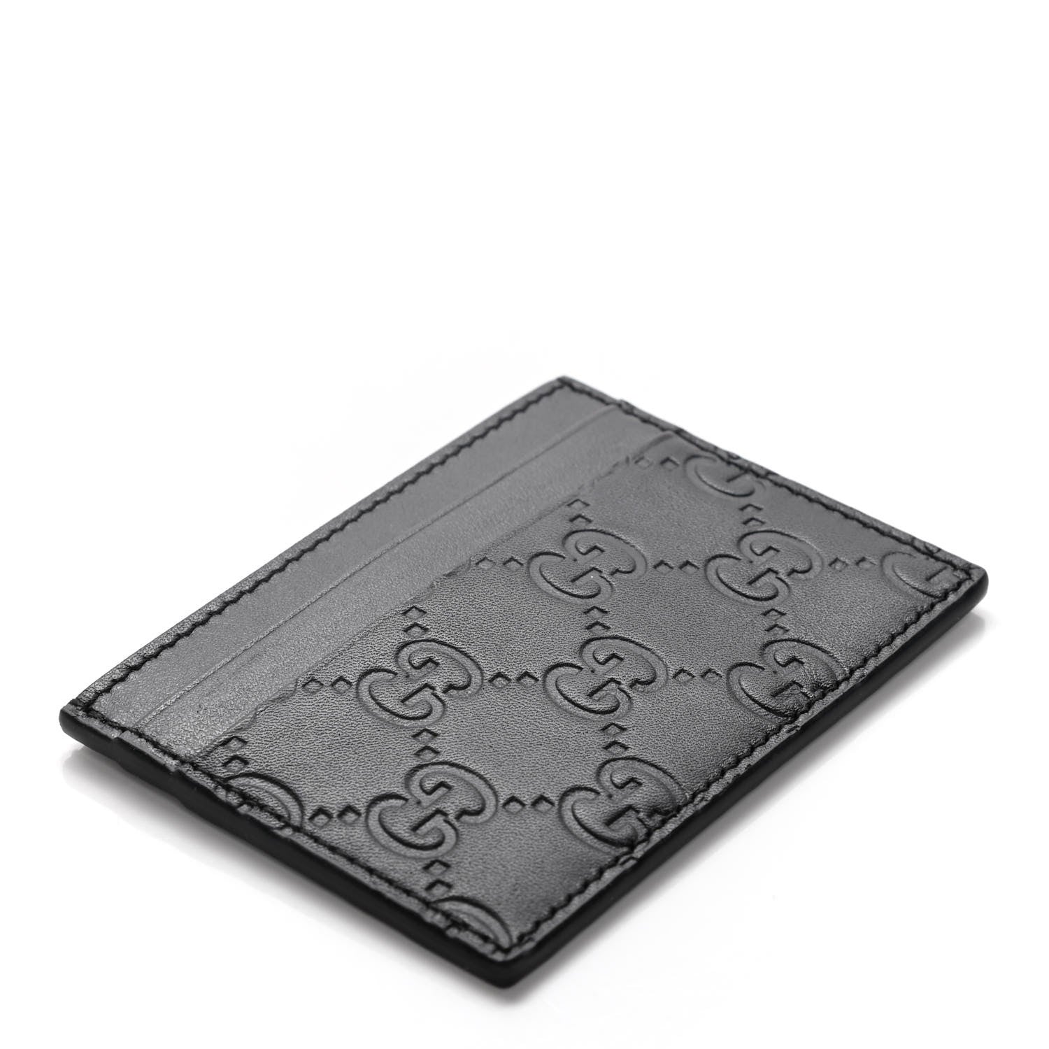 Gucci Guccissima Card Holder Black 5 of 5