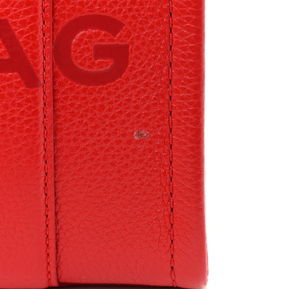 Marc Jacobs Grained Calfskin Small The Tote Bag Red 10 of 10