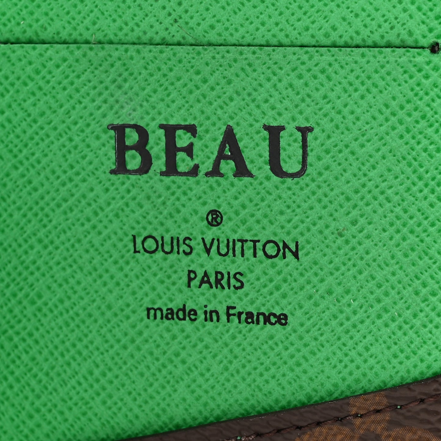 Monogram Pocket Organizer NM Green