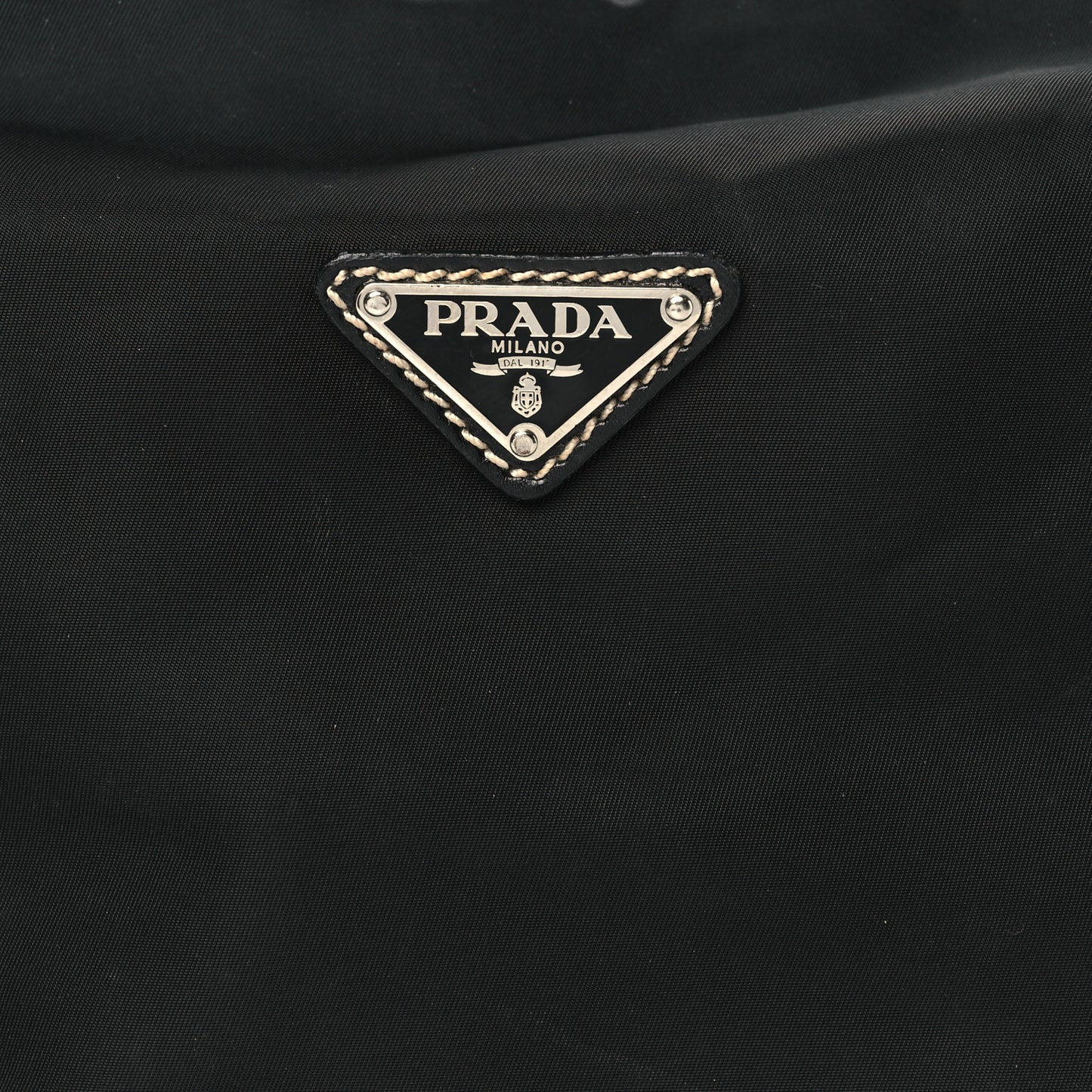 Tessuto Nylon Vitello Hobo Black