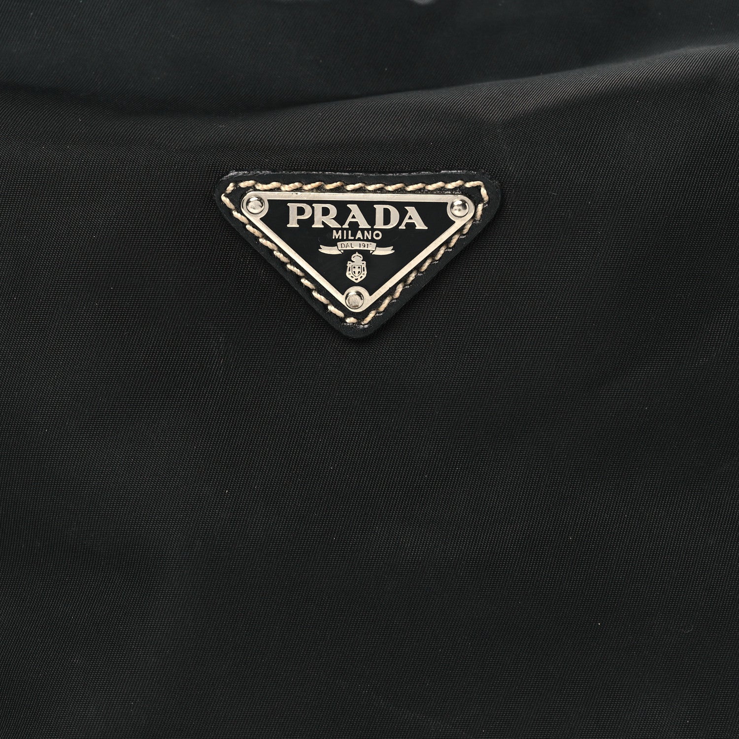 Prada Tessuto Nylon Vitello Hobo Black 7 of 11