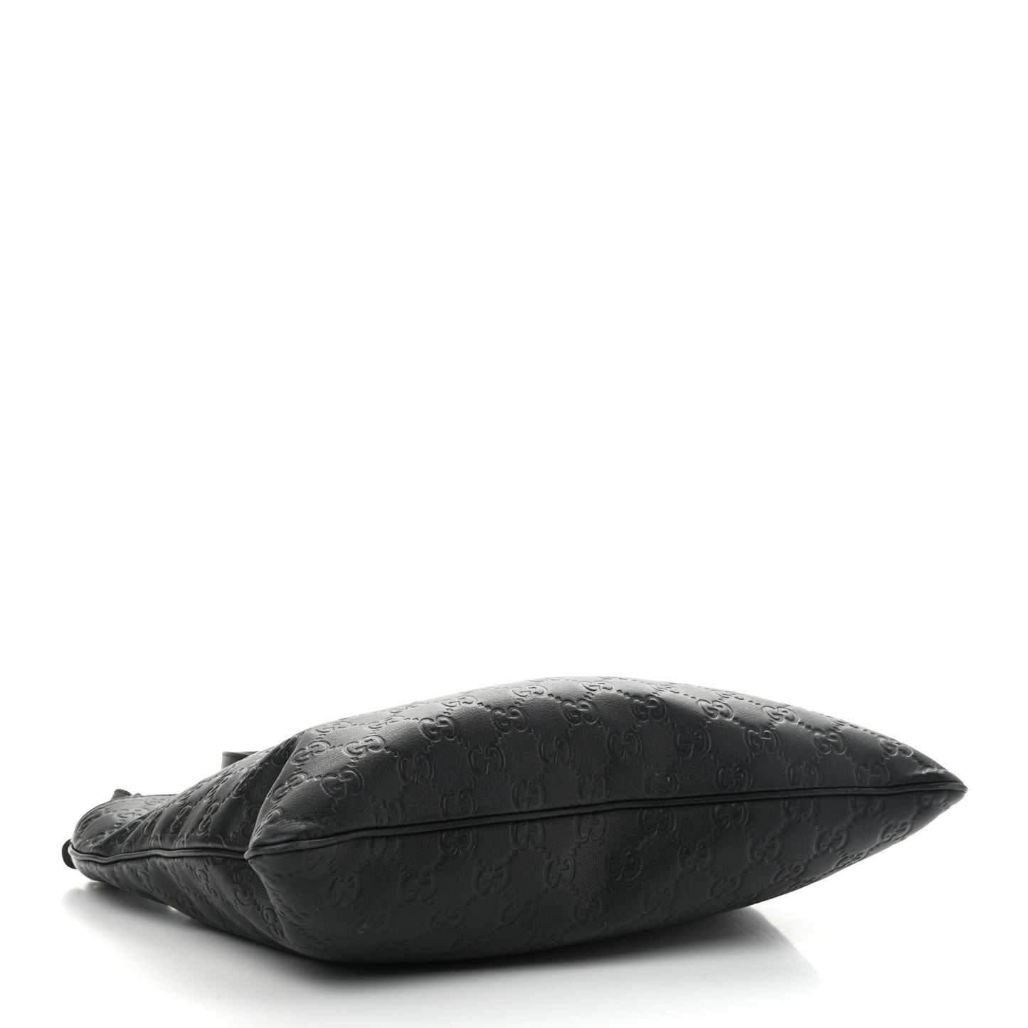 Guccissima Medium Flat Messenger Bag Black