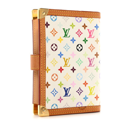 Louis Vuitton Monogram Multicolor Small Ring Agenda Cover White 3 of 12