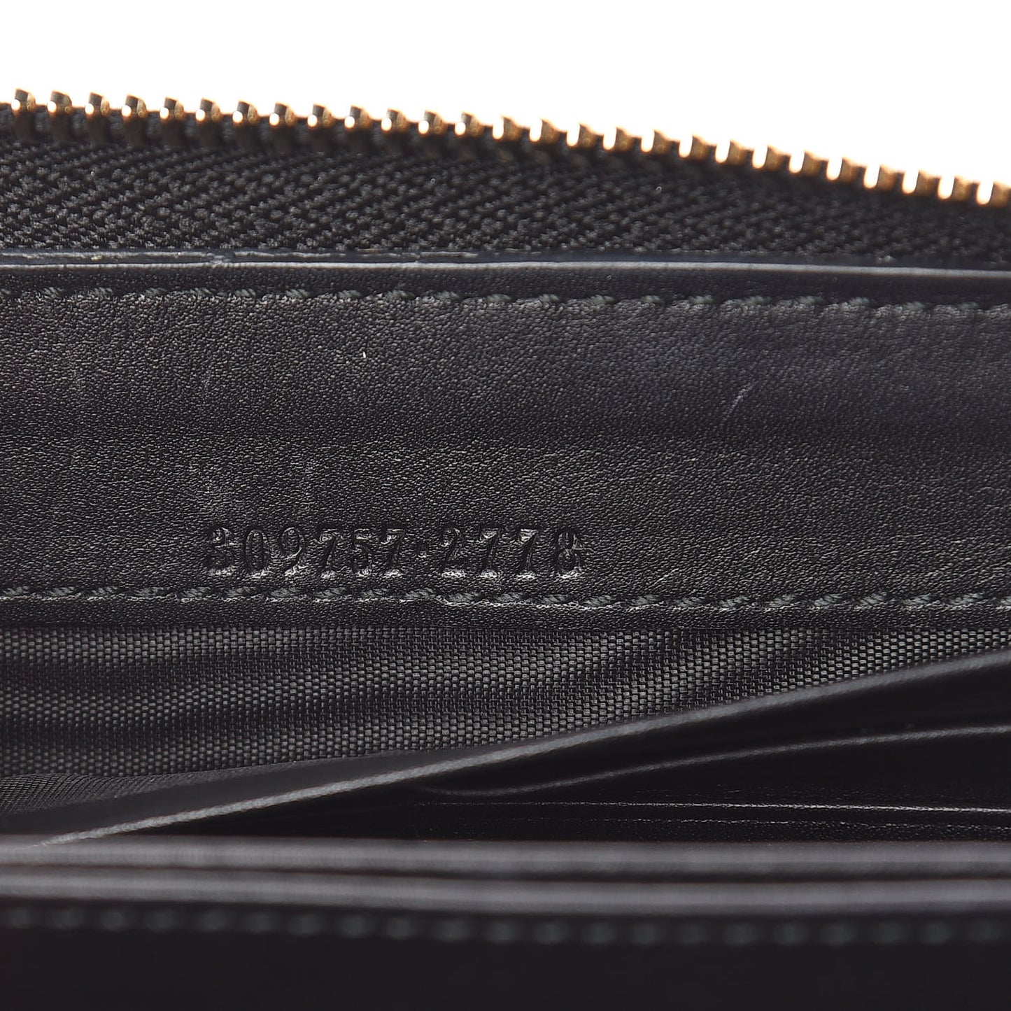 Patent Microguccissima Nice Zip Around Wallet Black