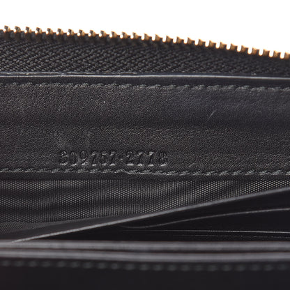Gucci Patent Microguccissima Nice Zip Around Wallet Black 7 of 8