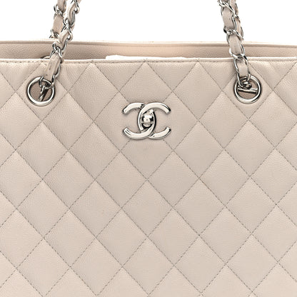 Chanel Caviar Quilted Large CC Shopping Tote Ivory 8 of 12