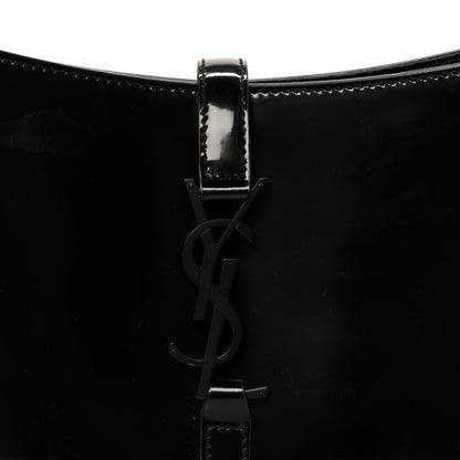 Saint Laurent Patent Le 5 A 7 Monochrome Hobo Black 9 of 12