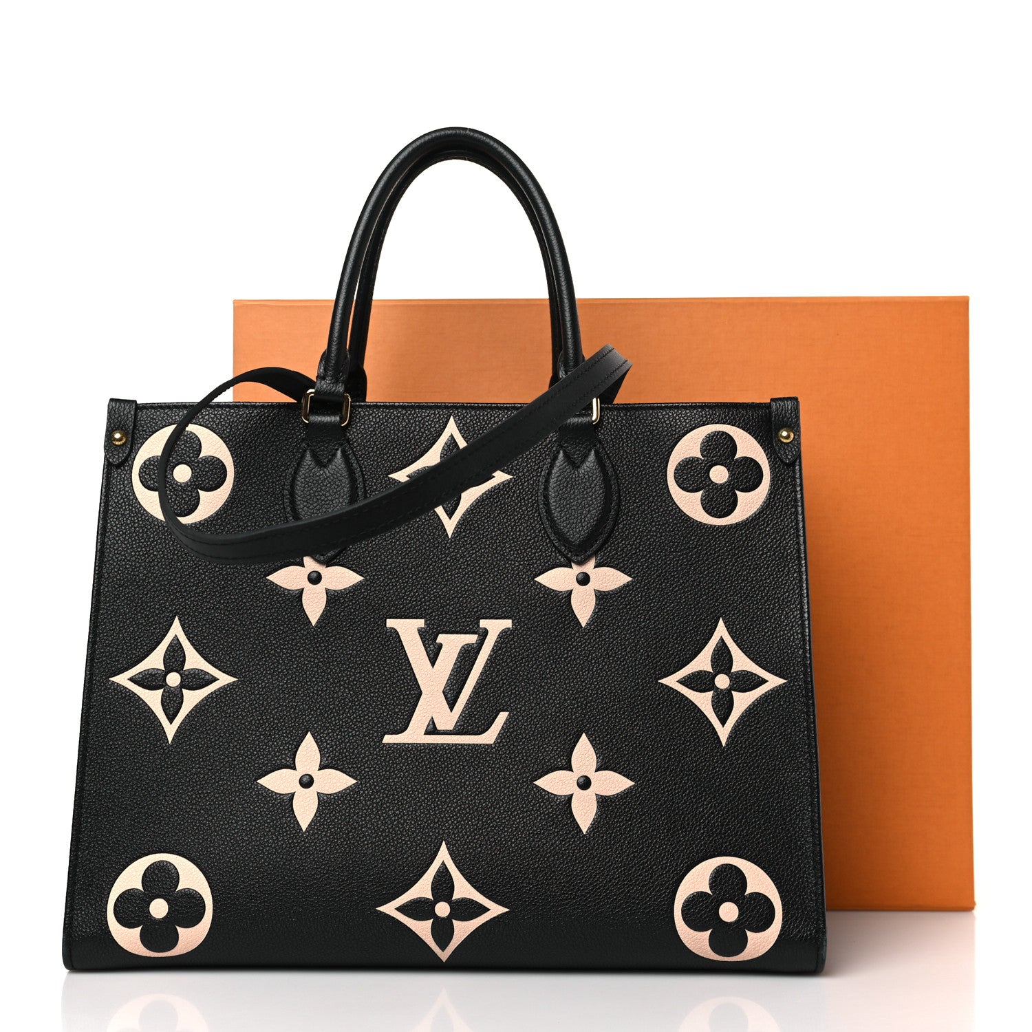 Louis Vuitton Empreinte Monogram Giant Onthego MM Black Beige 9 of 9