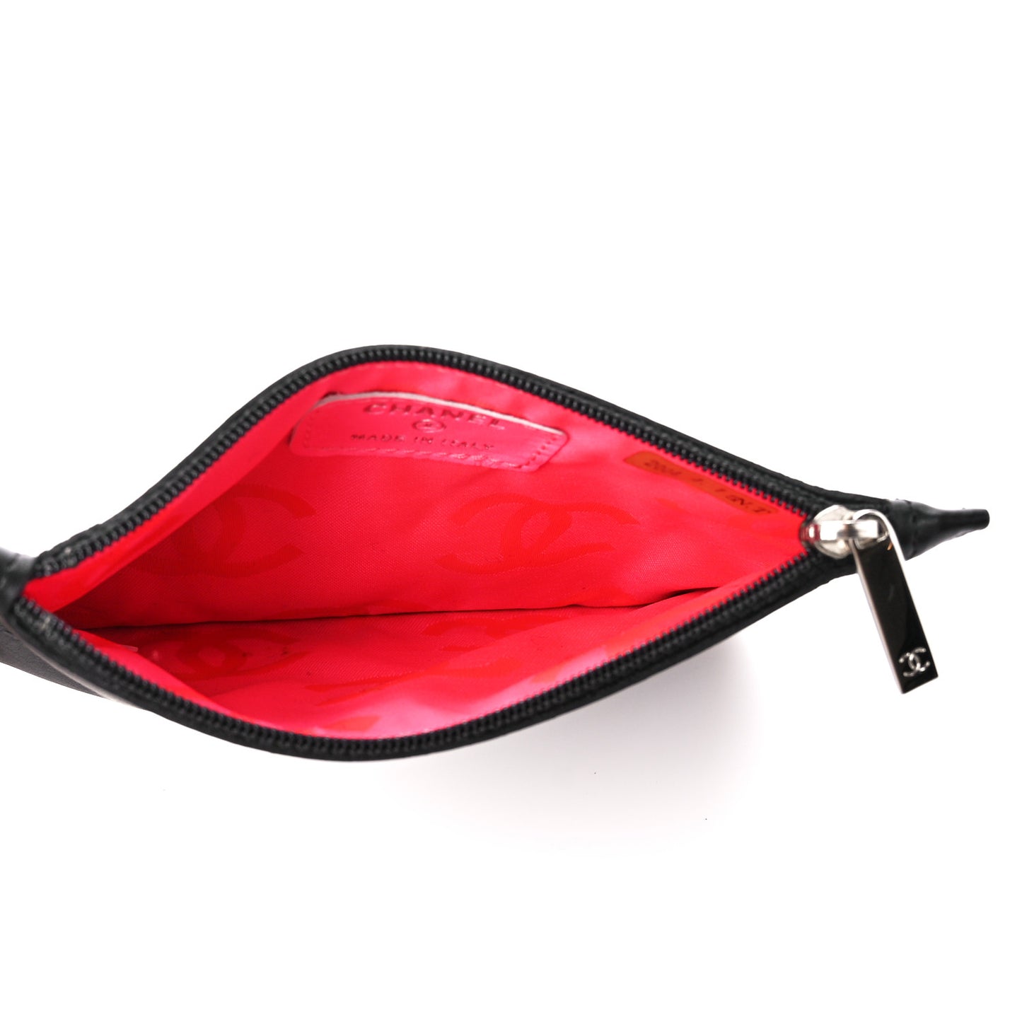 Calfskin CC Small Cosmetic Case Black