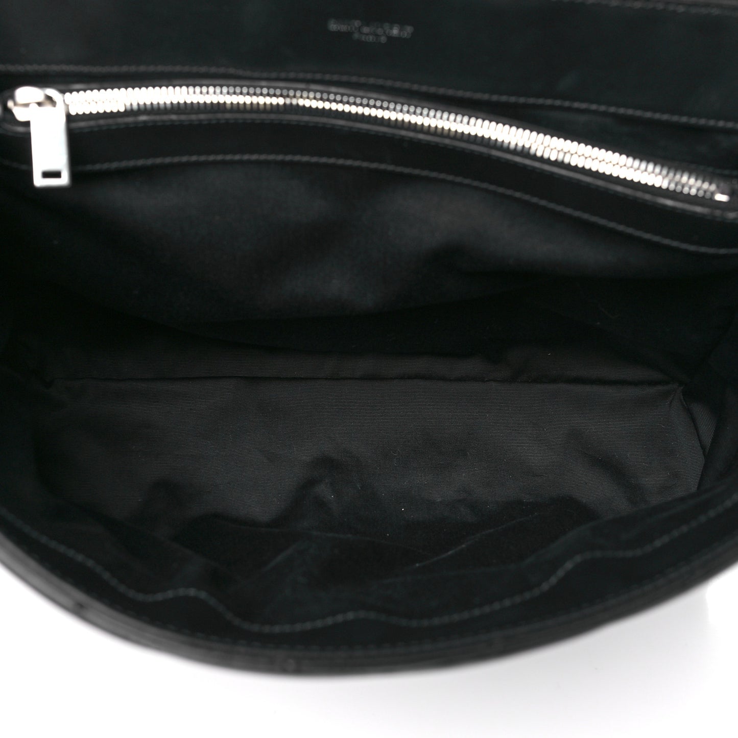 Calfskin Y Quilted Monogram Large Loulou Chain Satchel Black